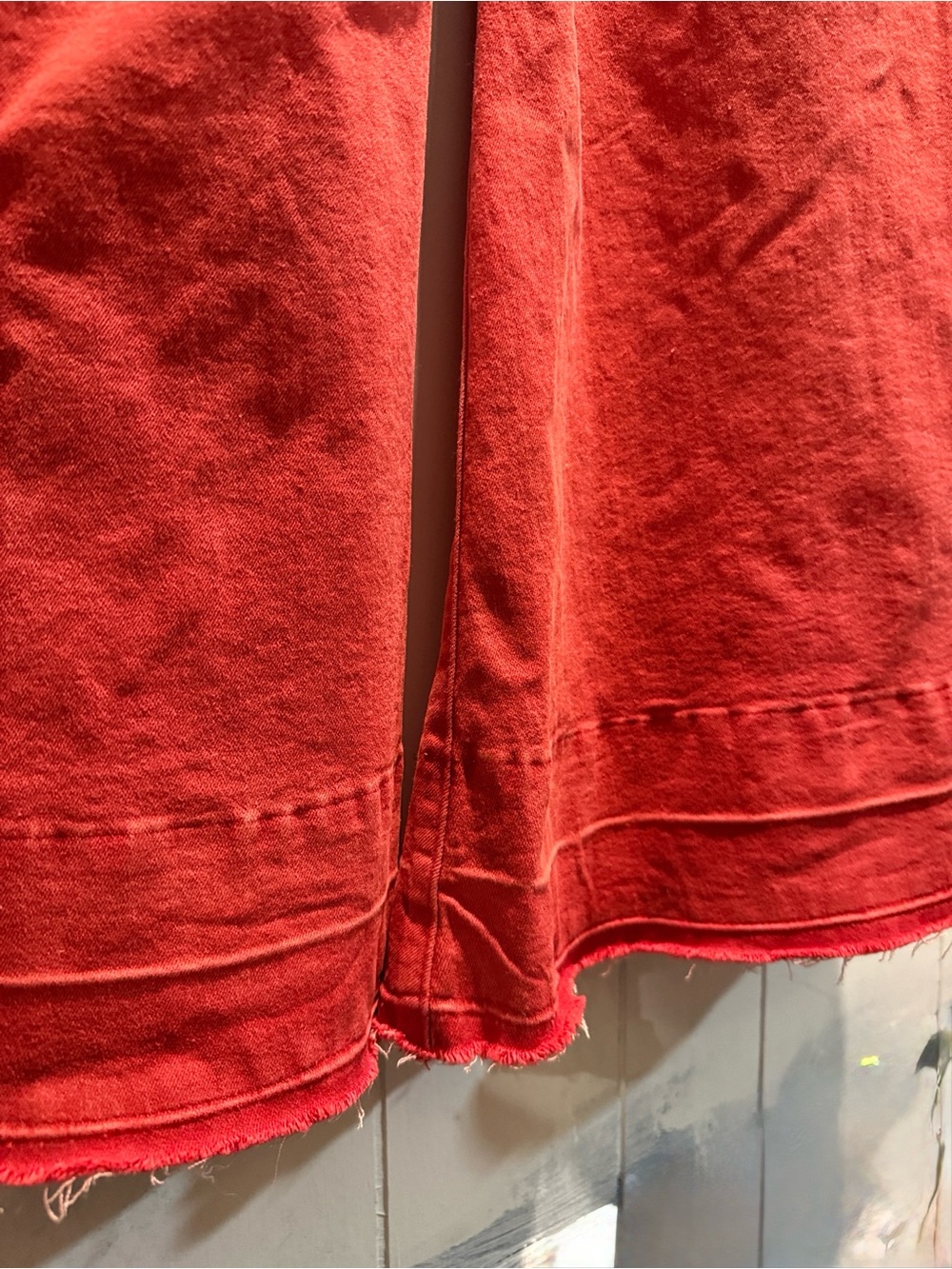Annie Wear Red Super Flare Overalls - Picture 5 of 9